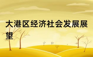 大港區(qū)經(jīng)濟(jì)社會(huì)發(fā)展展望