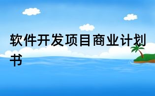 軟件開發(fā)項(xiàng)目商業(yè)計(jì)劃書