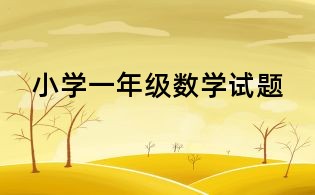 小學(xué)一年級數(shù)學(xué)試題